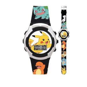 Pokemon Reloj Digital Pikachu Black Niños - Imagen 2