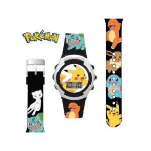 Pokemon Reloj Digital Pikachu Black Niños - Imagen 3