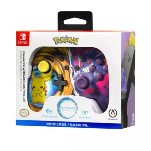 Mando Para Nintendo PowerA Pikachu Gengar Inalambrico - Imagen 1