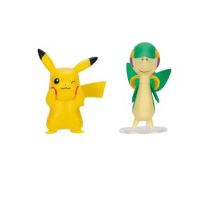 Pokemon Battle Figure Jazwares Pack Snivy Pikachu - Imagen 3