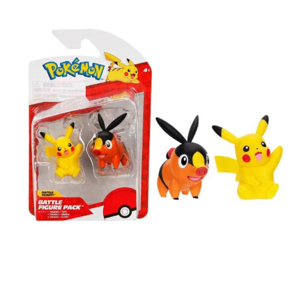Pokemon Battle Figure Jazwares Pack Tepig Pikachu 1