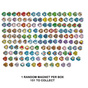 Pokémon Collect 151 Puzzle Refrigerator Magnet 1 Pack Chinese - Imagen 5