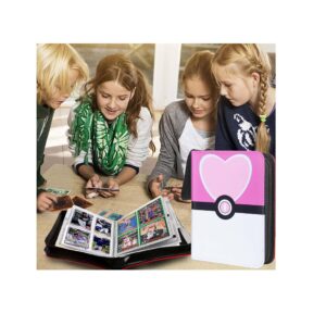 Pokemon Folder 4 Pocket 400 Cartas Pink Corazon - Imagen 5