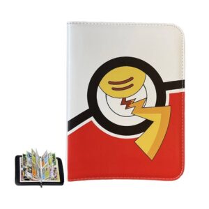 Pokemon Folder 4 Pocket Pikachu Pokeball 400 Cartas - Imagen 1