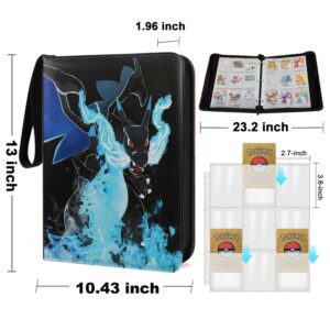 Pokemon Folder 9 Pocket 900 Cartas Charizard X - Imagen 3