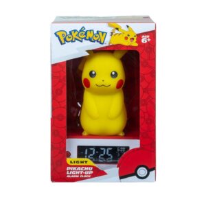 Pokemon Pikachu Con Lampara y Reloj Despertador - Imagen 1