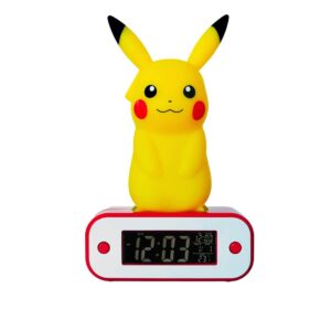 Pokemon Pikachu Con Lampara y Reloj Despertador - Imagen 2