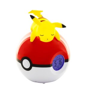 Pokemon Pikachu Pokeball Con Lampara y Reloj Despertador - Imagen 5