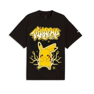 Pokemon Puma Polo Pikachu Black Adulto - Imagen 1