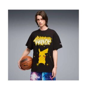 Pokemon Puma Polo Pikachu Black Adulto - Imagen 3