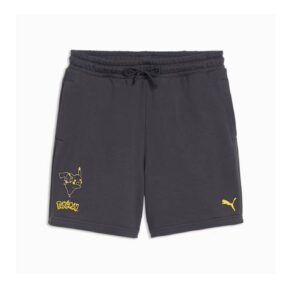 Pokemon Puma Short Pikachu Gris Adulto - Imagen 1