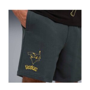Pokemon Puma Short Pikachu Gris Adulto - Imagen 3