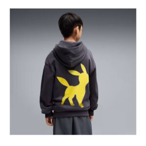 Pokemon Puma Sudadera Con Capucha Estampada Gris Juvenil - Imagen 3