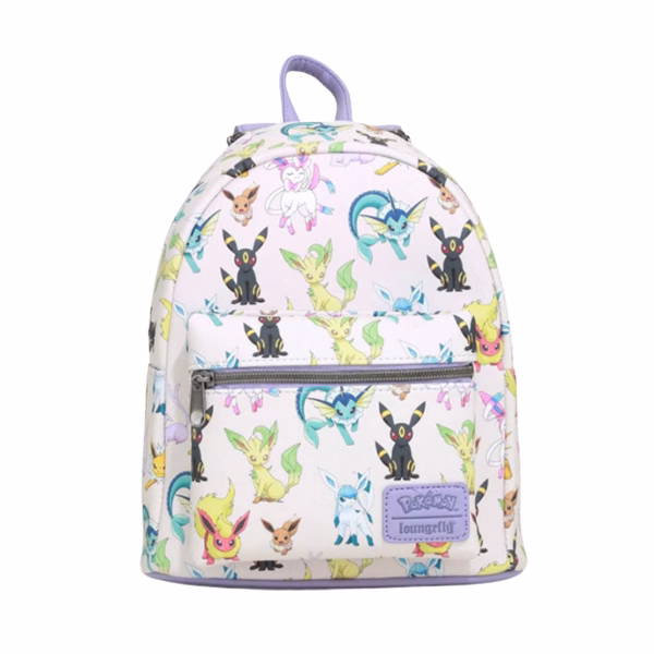 Mini mochila Loungefly Pokémon Eevee y Eeveelutions