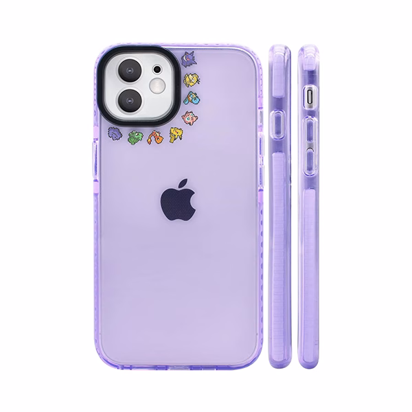 POKEMON FUNDA IPHONE 13 MINI TRANSPARENTE MORADO