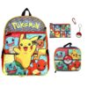 Mochila Pokemon Pikachu De 5 Piezas