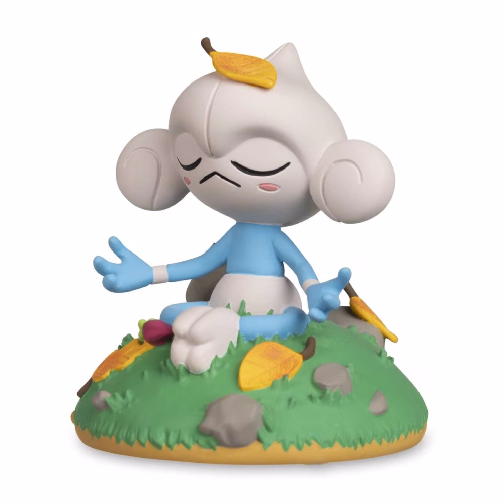 Pokemon Center Estatua Moods Meditite Concentrado