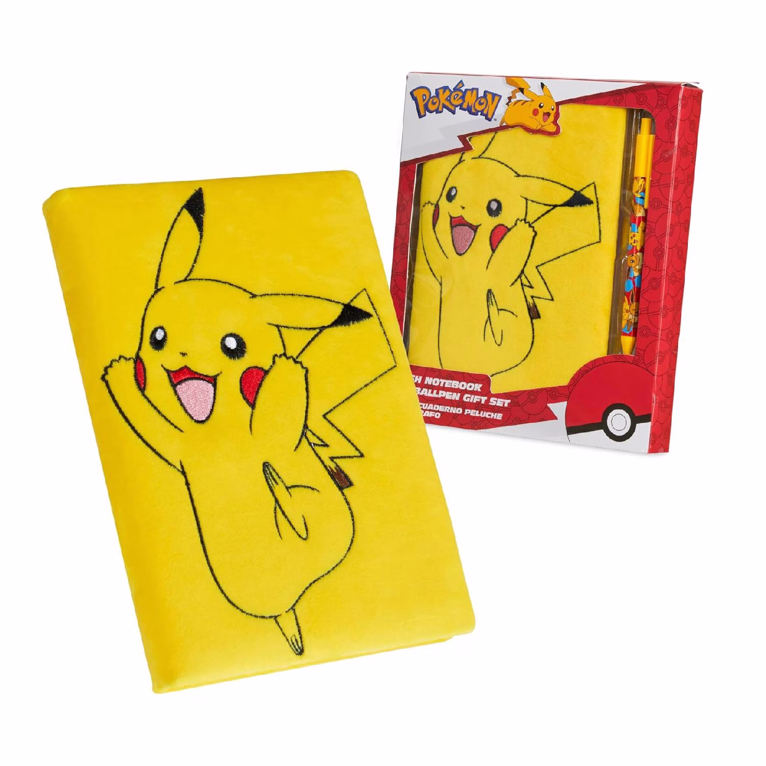 Pokemon Cuaderno Con Bolígrafo Pikachu