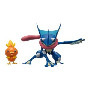 Pokemon Figura Jazwares Greninja & Torchic - Imagen 2