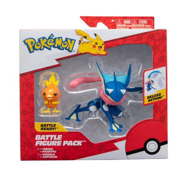 Pokemon Figura Jazwares Greninja & Torchic1