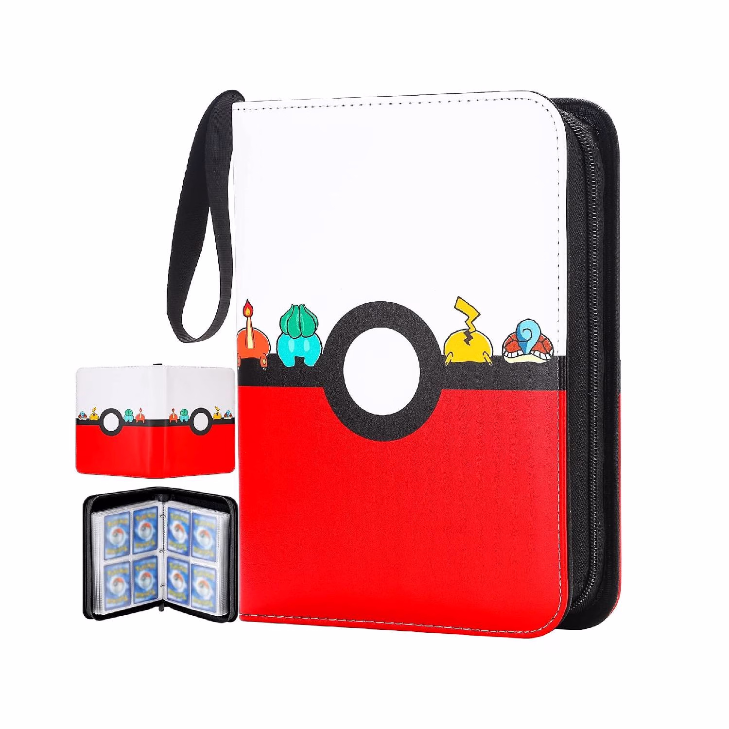 Pokemon Folder 4 Pocket 400 Cartas Pokeball Kanto