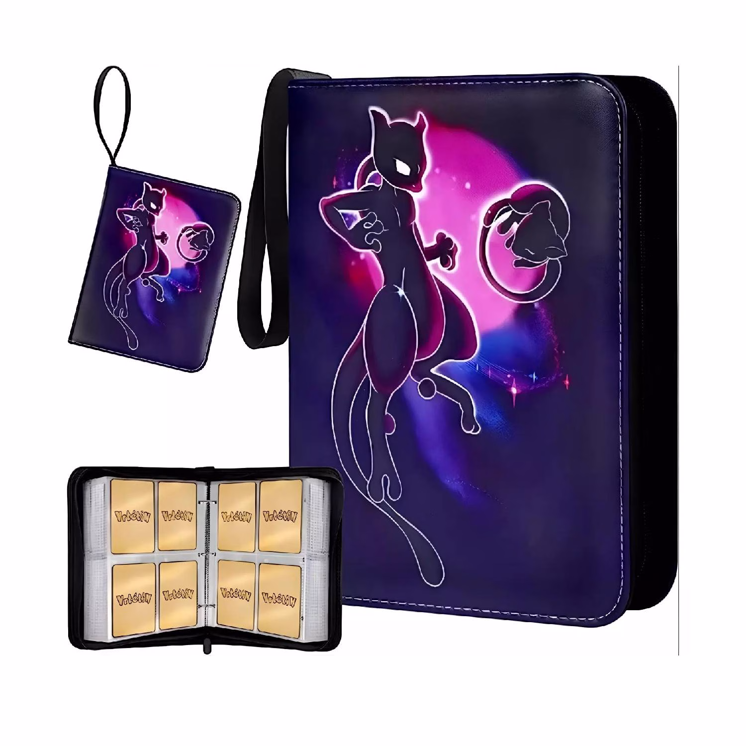 Pokemon Folder 4 Pocket 400 Cartas Mew Mewtwo