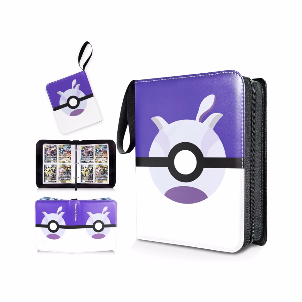 Pokemon Folder 4 Pocket 400 Cartas Mewtwo Ball