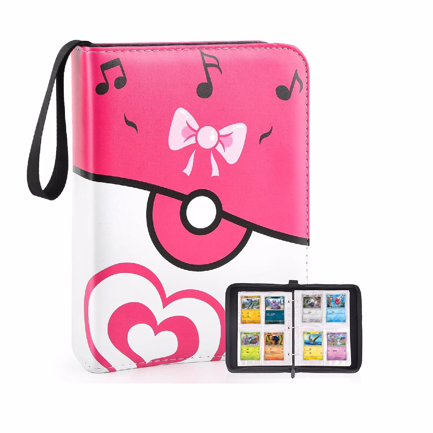 Pokemon Folder 4 Pocket 400 Cartas Pink
