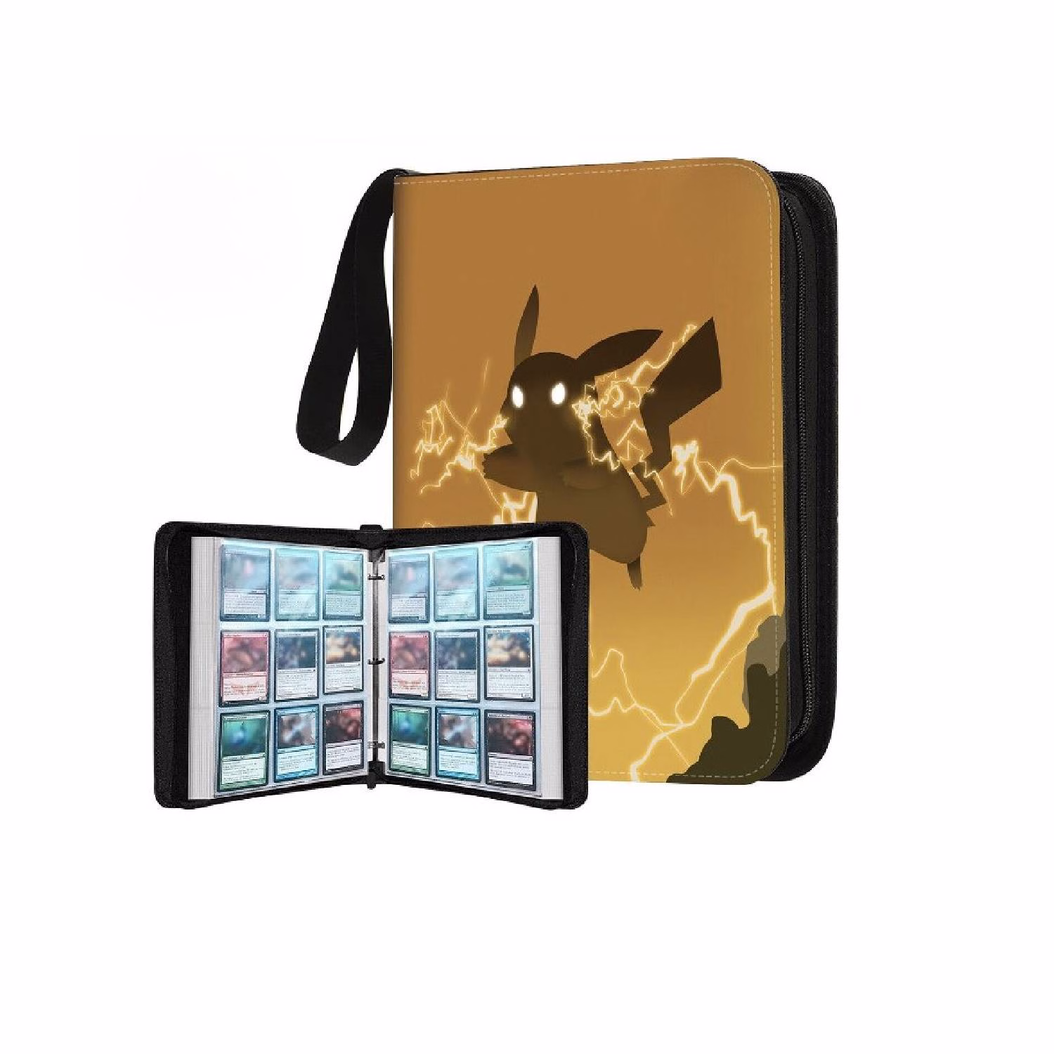 Pokemon Folder 9 Pocket 900 Cartas Pikachu Electrico