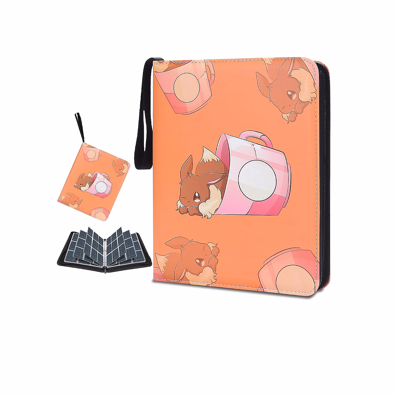 Pokemon Folder 9 Pocket Tematica Evee 900 Cartas