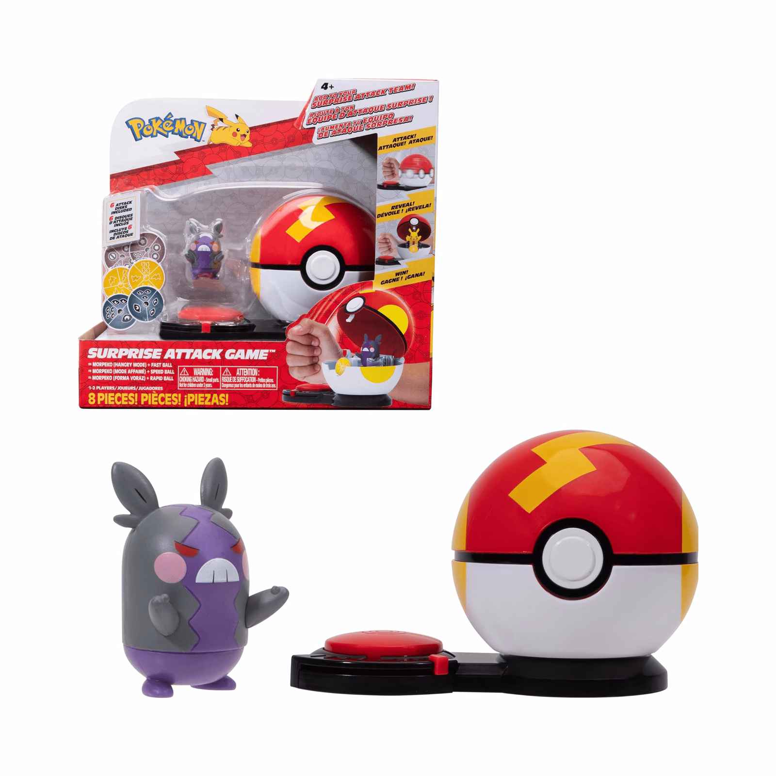 Pokemon Jazwares Morpeko Ataque Sorpresa