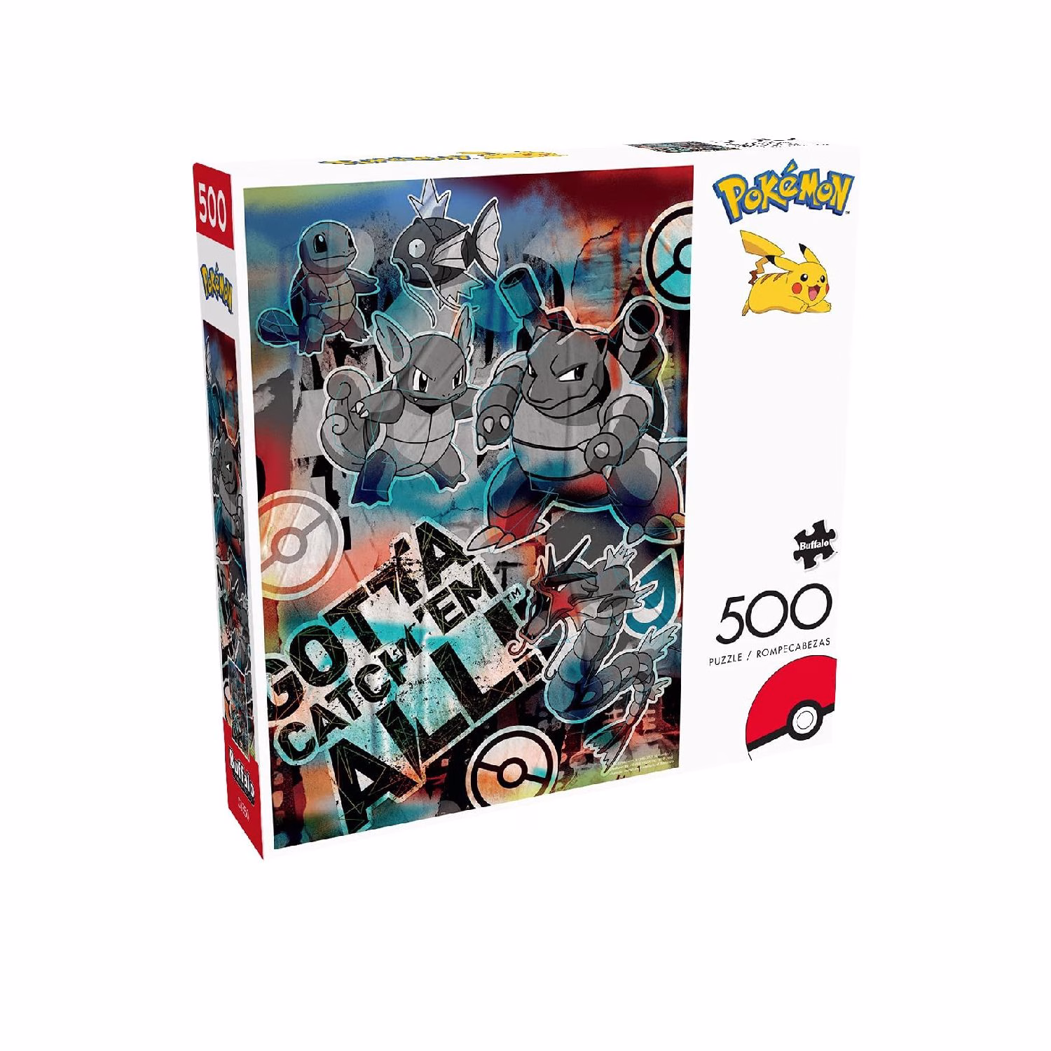 Pokemon Rompecabeza 500 Piezas Agua Team