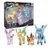 Pokemon Set De 4 Figuras Evolucion Eevee Leafeon Sylveon Glaceon