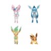 Pokemon Set De 4 Figuras Evolucion Eevee Leafeon Sylveon Glaceon - Imagen 3