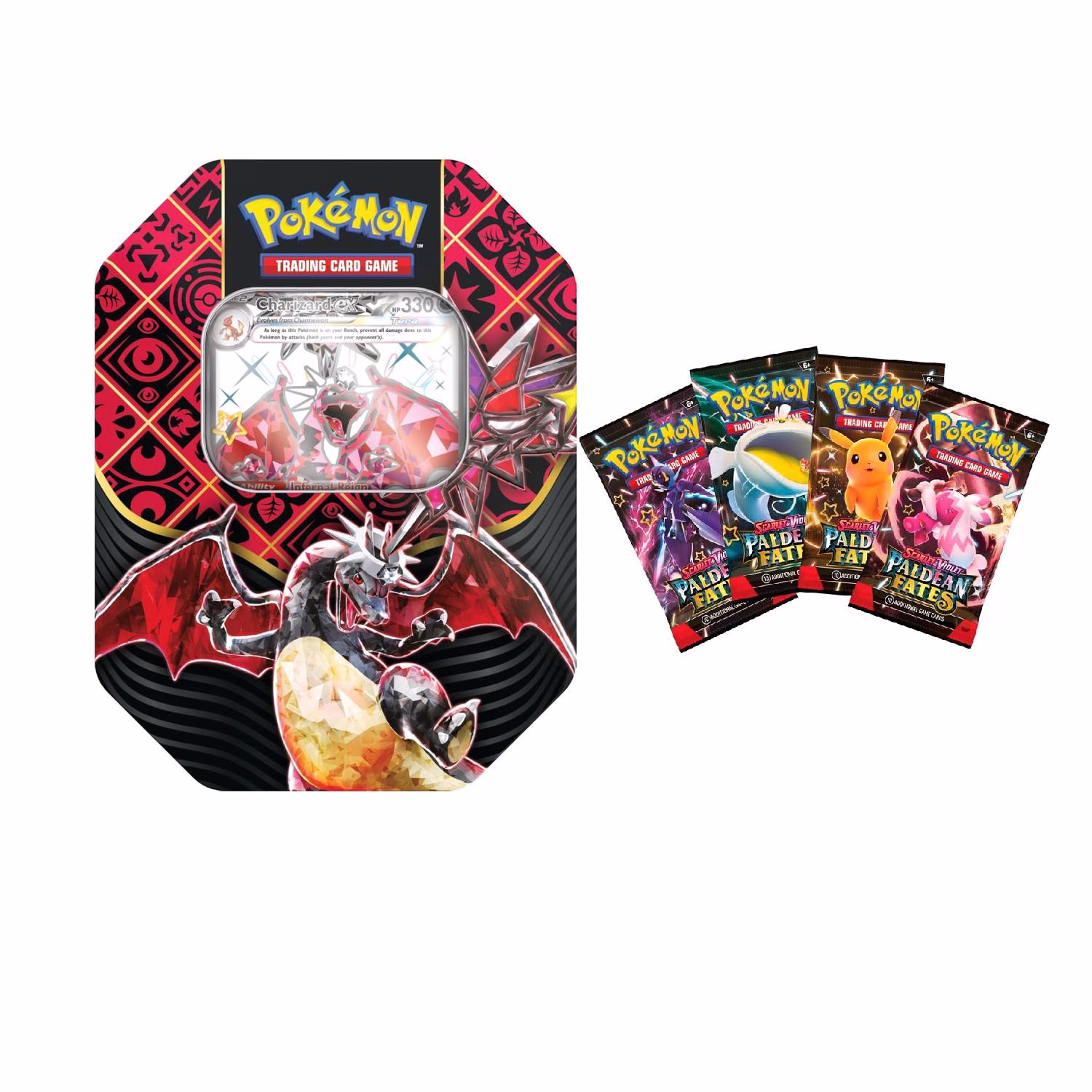 Pokemon TCG Paldean Fates Tin charizard Español