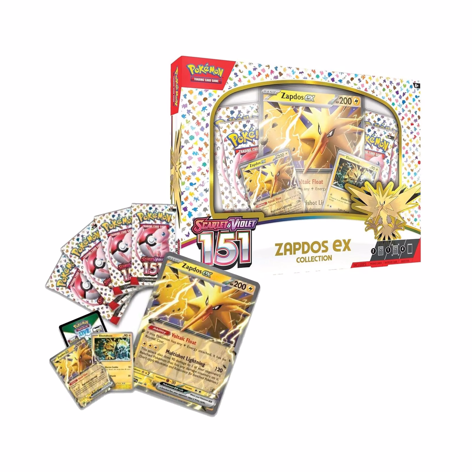 Pokemon TCG Zapdos 151 en Ingles