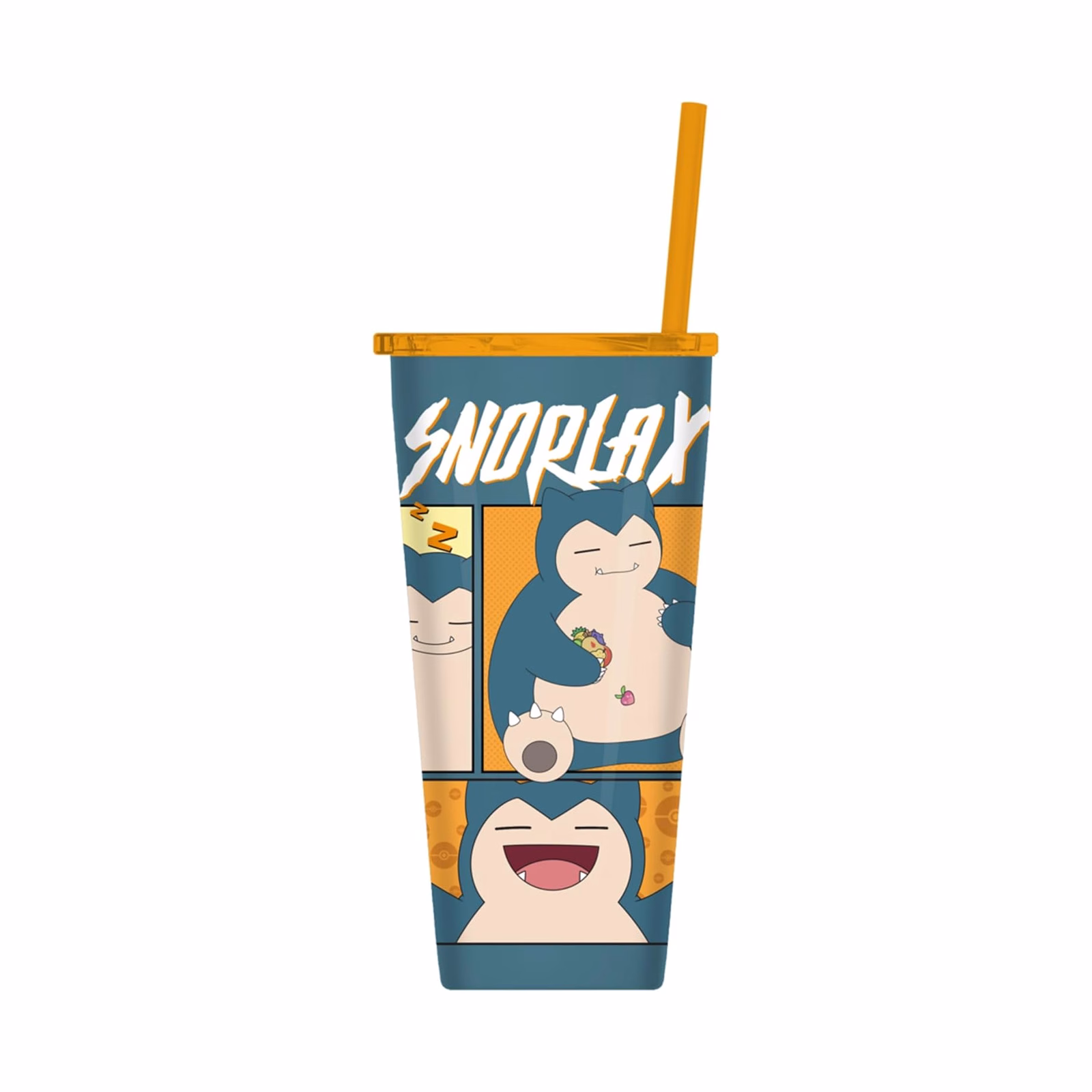 Pokemon Vaso Acrilico Snorlax Con Sorbete