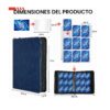 Folder 9 Pocket Azul Fuzmo 900 Cartas - Imagen 2