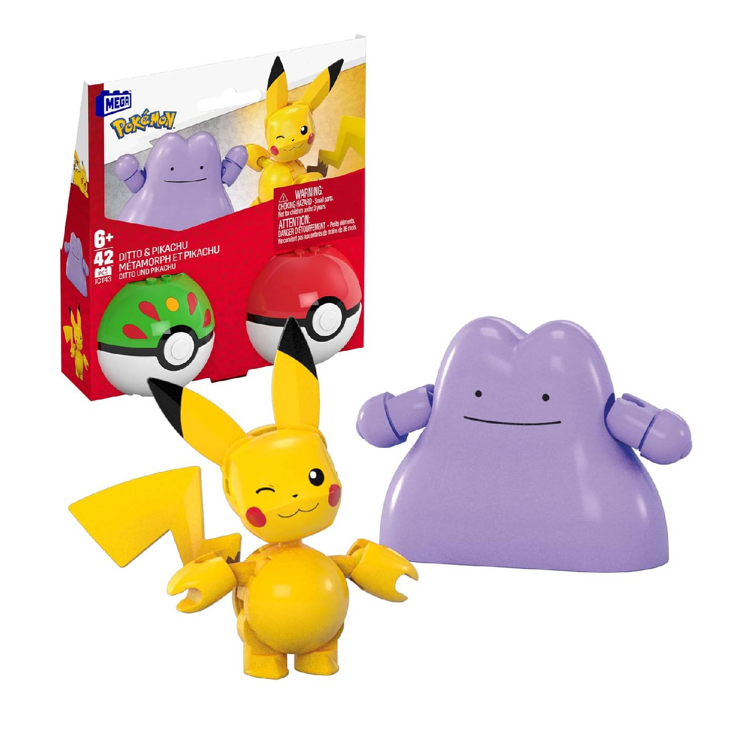 Pokemon Mega Construx Pikachu & Ditto 1 Pokemon Mega Construx Pikachu & Ditto - Imagen 1